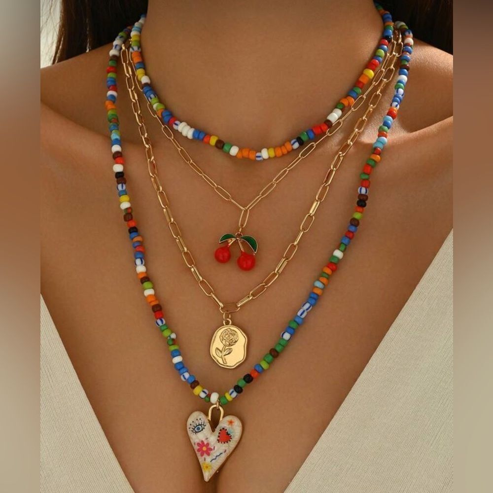 Evil eye Necklace Set #1931